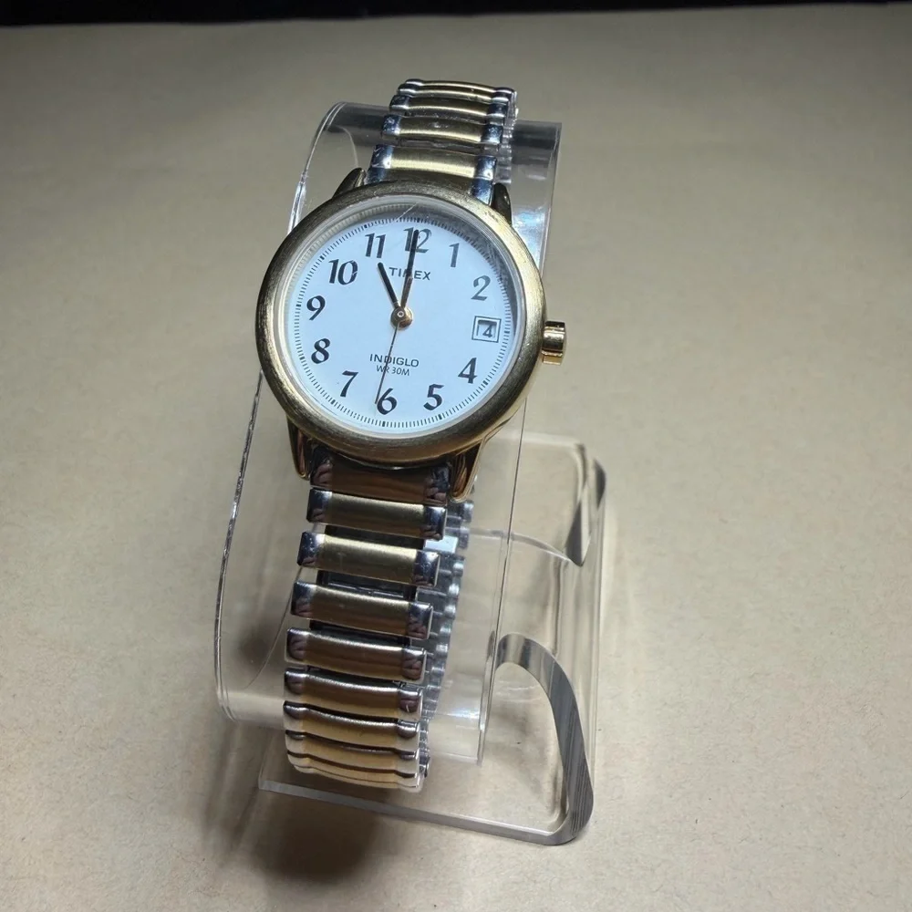 Timex Indiglo Two-Tone Gold and Silver Watch